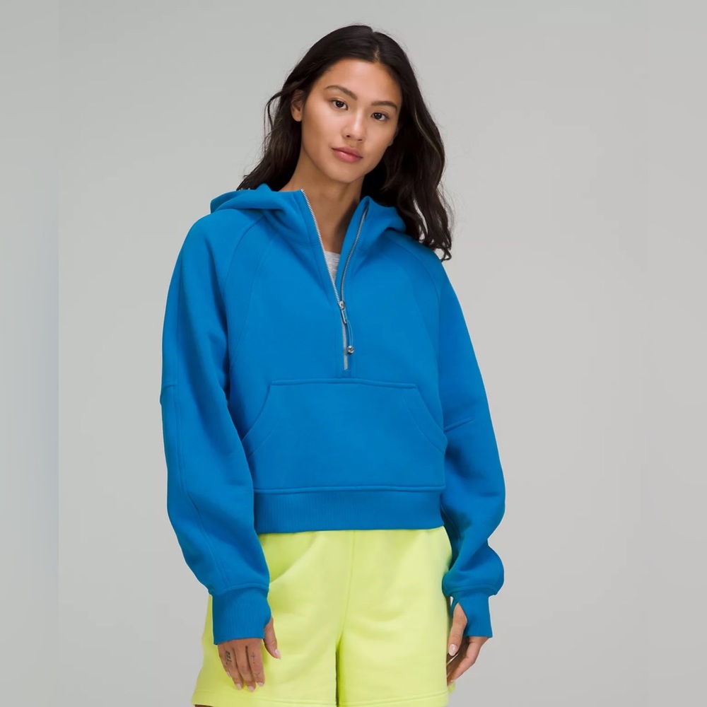 Lululemon Scuba Oversized Half-Zip Hoodie in Poolside (M/L)